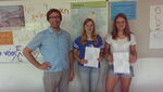 Sophie und Lara mit ihrem magister